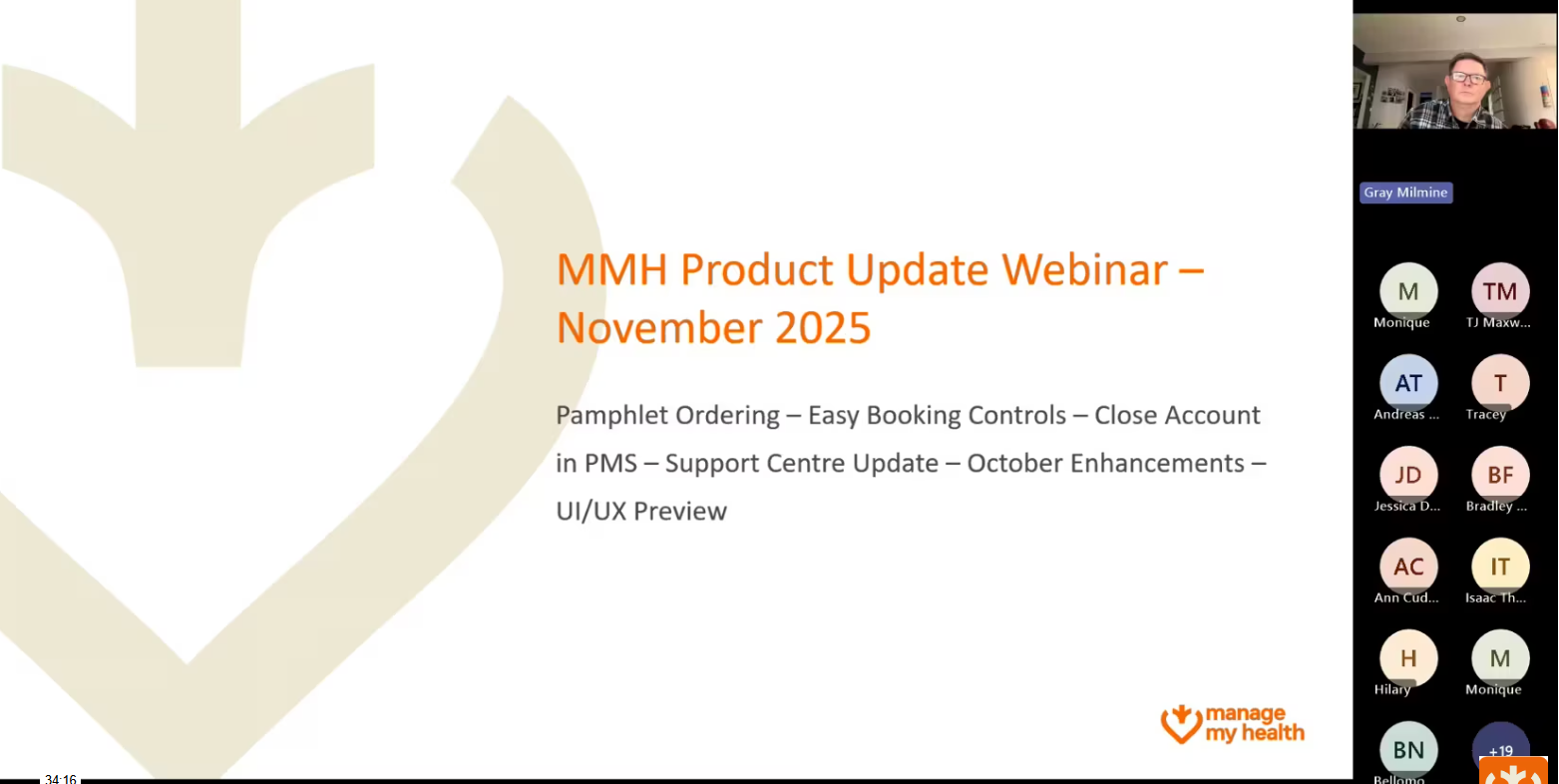 Manage My Health November release highlights